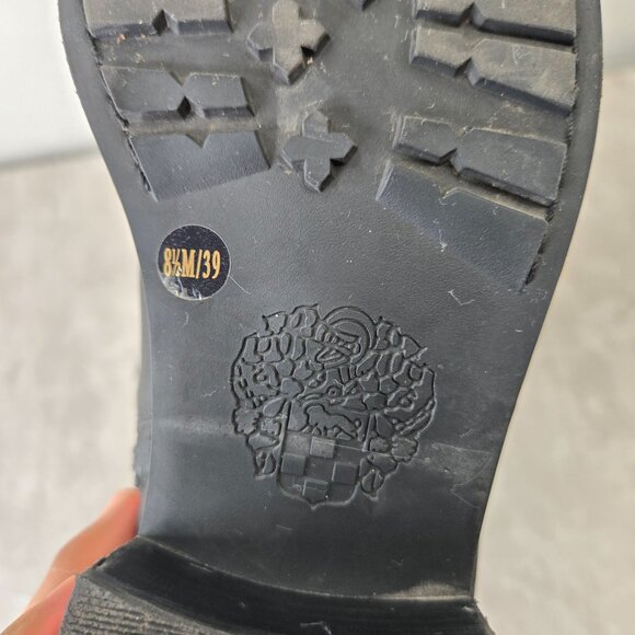 Vince Camuto Harness Moto Boots 8.5 Black Quilted Leather Western Biker Booties - Picture 10 of 13